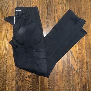 Women’s black Dickies, straight leg size 2R